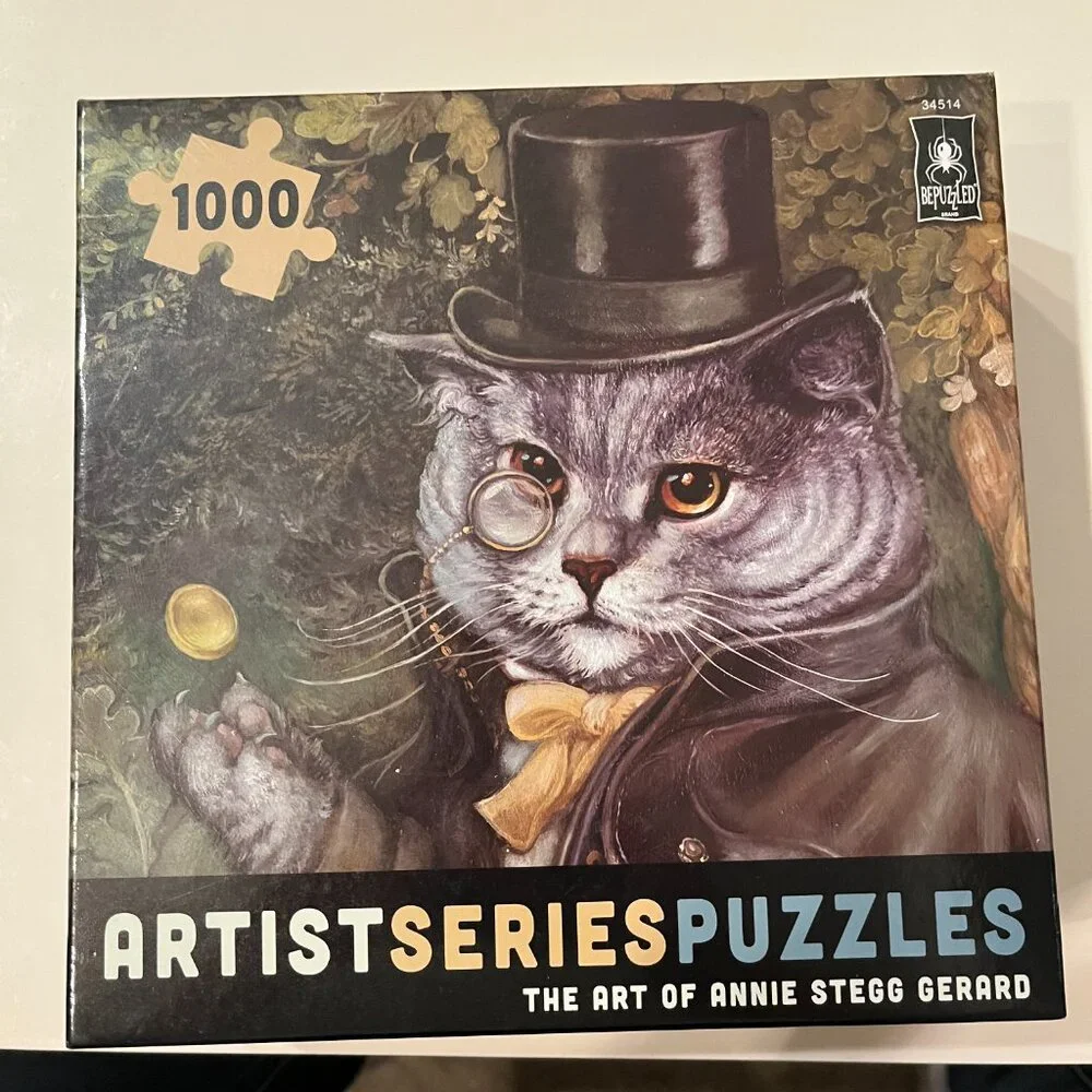 Cat Puzzle!  The Art of Annie‎ Stegg Gerard  (1000 pieces / new) (k/x)